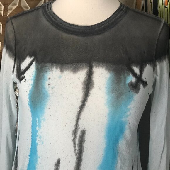 Pete Mesh Abstract Tie Dye Top - Fairy Core - Picture 6 of 10